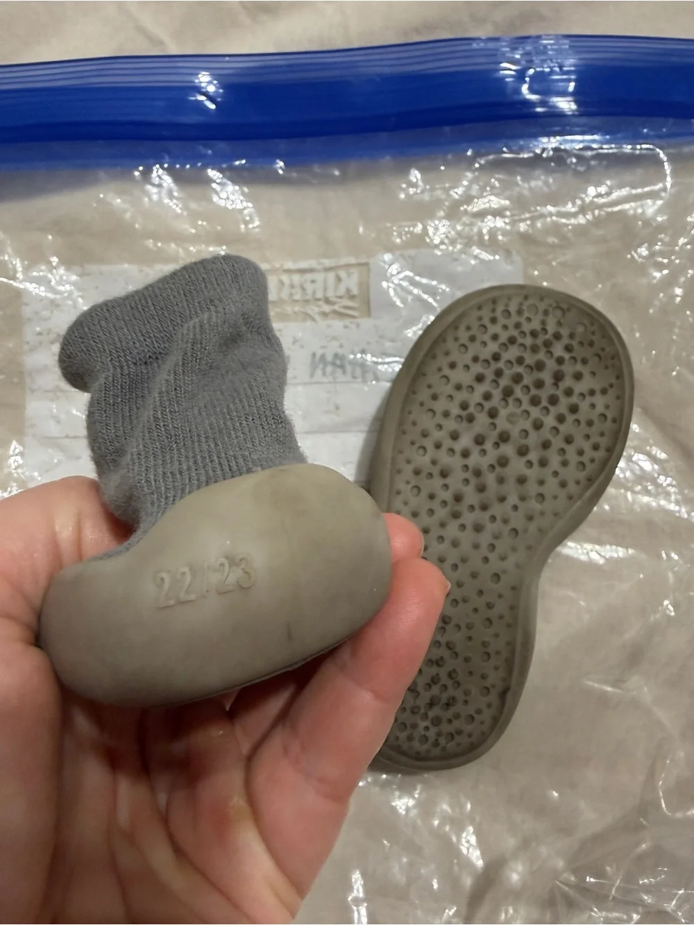 Tiny Explorings Sock Shoes Gray